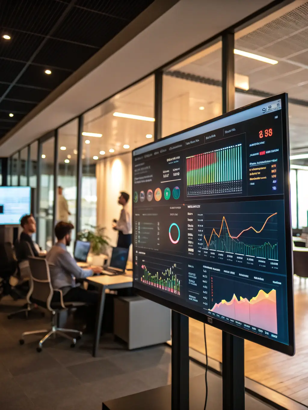A website dashboard displaying analytics and performance metrics, highlighting data-driven insights.